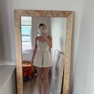 American Eagle Outfitters Beige Spaghetti Strap Romper